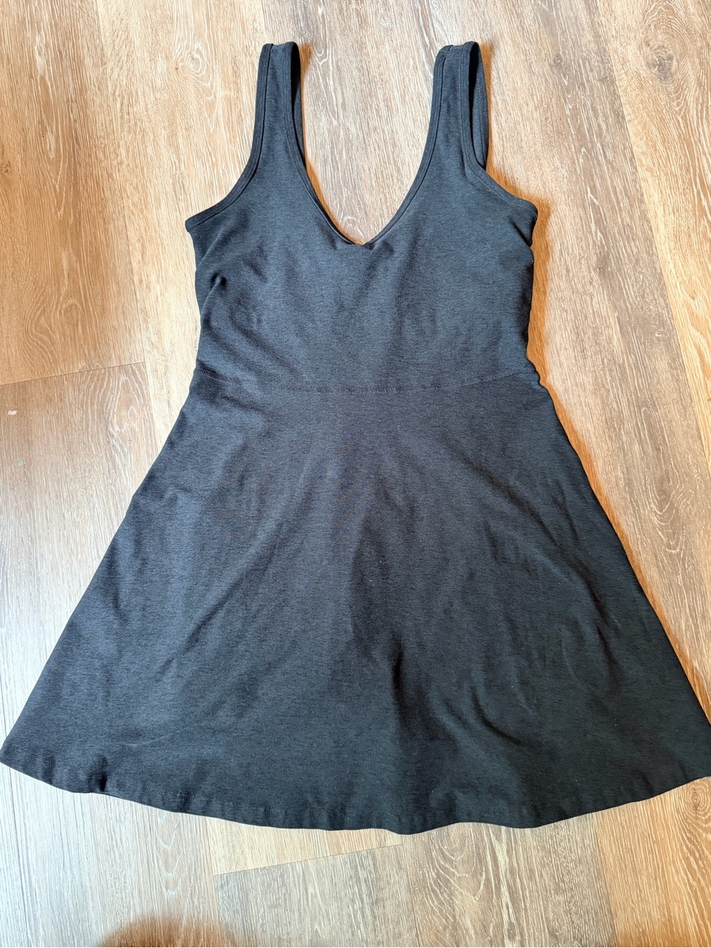Beyond Yoga Black Sleeveless V-Neck Mini Dress